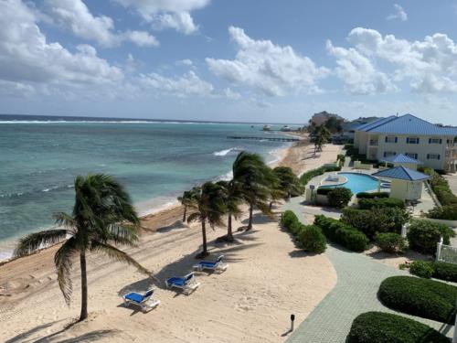 View from Balcony to Beach and Ocean