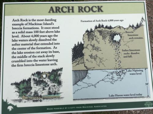 Arch Rock.History.Mackinac Island