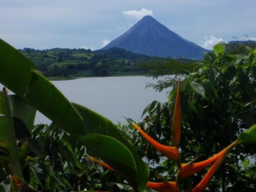 Arenal Volcano across the lake