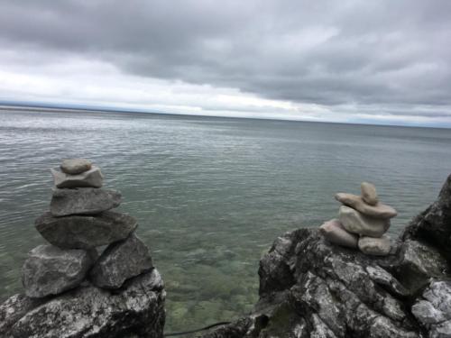 Mackinac Island.Rocks